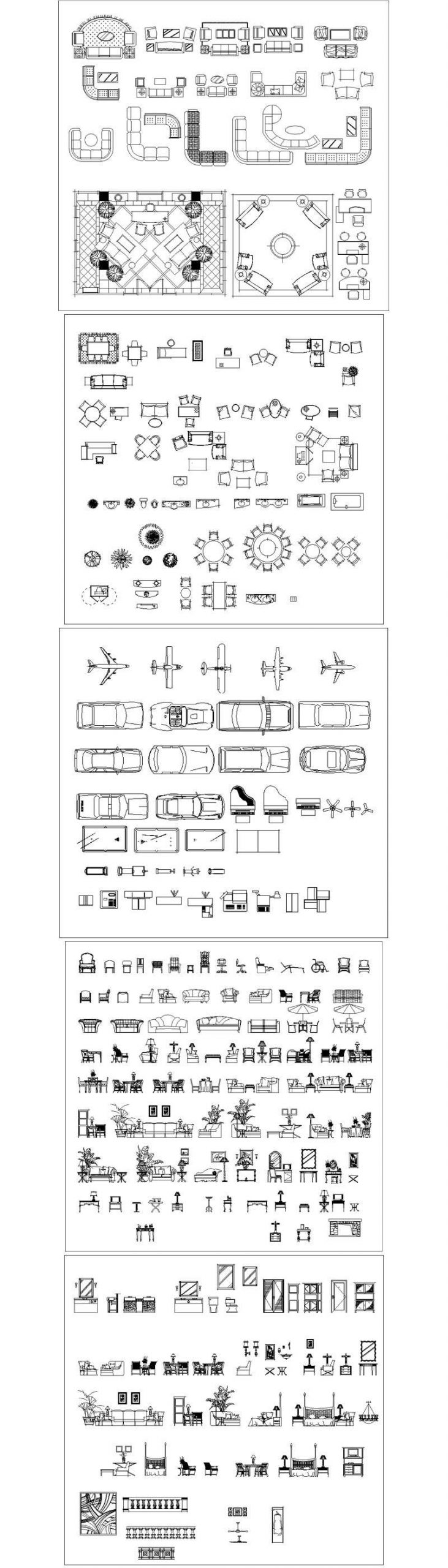 ★【Full Autocad Blocks Collections】All kinds of CAD Blocks Bundle - Image 2