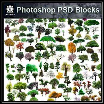 ★【 PSD Landscape Blocks-All Tree,Plants PSD Blocks Download V3】