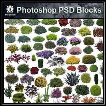 ★【 PSD Landscape Blocks-All Tree,Plants PSD Blocks Download V4】
