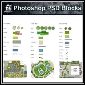 ★【 PSD Landscape Design Elements -Landscape Design Templates V2】