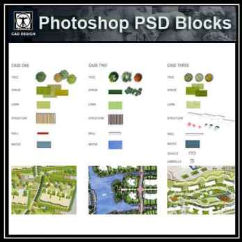 ★【 PSD Landscape Design Elements -Landscape Design Templates V3】