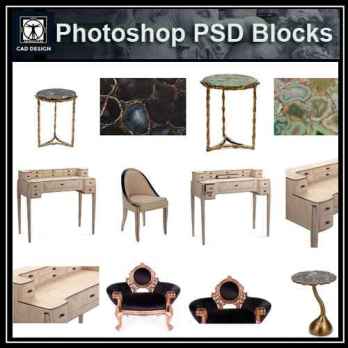 ★【 PSD Interior Design Blocks-All Luxury Furniture PSD Blocks Download V1】