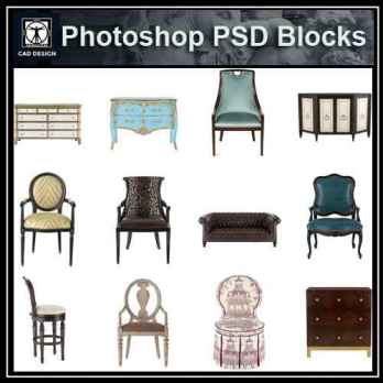 ★【 PSD Interior Design Blocks-All Luxury Furniture PSD Blocks Download V2】