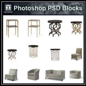 ★【 PSD Interior Design Blocks-All Furniture PSD Blocks Download】