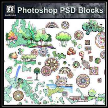 ★【 Hand painted PSD Landscape Blocks 】PSD Landscape Blocks V3