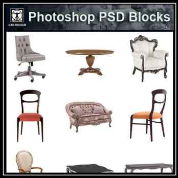 ★【 PSD Interior Design Blocks-All Chair PSD Blocks Download 】