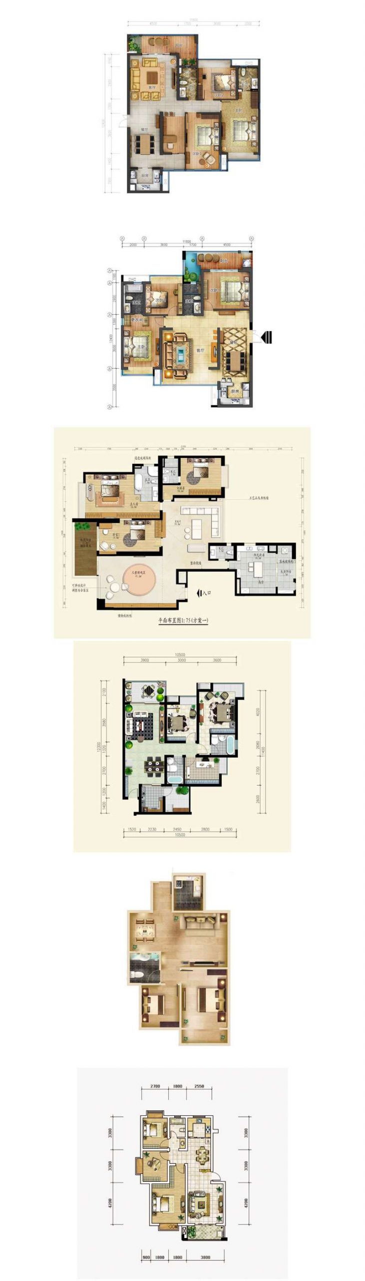 ★Best 56 Types of Residential Interior Design PSD color plans Bundle (Total 0.9GB PSD Files -Recommanded!!💎💎) - Image 2