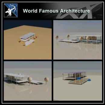 💎【Famous Architecture Projects】Farnsworth house CAD Drawing- mies van der rohe