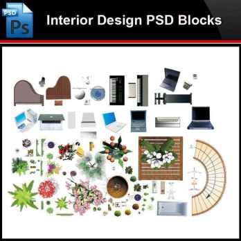 ★Photoshop PSD Blocks-Interior Design Electrical appliances PSD Blocks