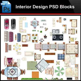 ★Photoshop PSD Blocks-Interior Design Mix PSD Blocks