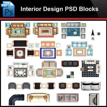 ★Photoshop PSD Blocks-Interior Design Sofa PSD Blocks V2