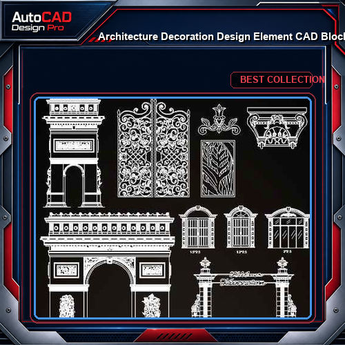 ★【Architecture Decoration Design Element CAD Blocks V.4】@Autocad Decoration Blocks,Drawings,CAD Details,Elevation
