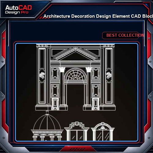★【Architecture Decoration Design Element CAD Blocks V.1】@Autocad Decoration Blocks,Drawings,CAD Details,Elevation