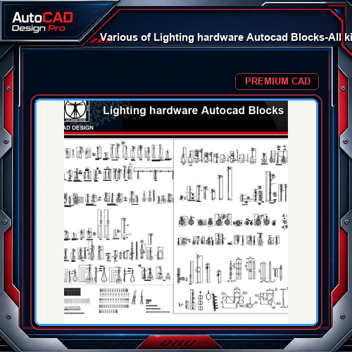 ★【Various of Lighting hardware Autocad Blocks】-All kinds of Lighting Autocad Blocks Collection