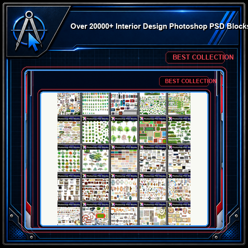 ★Over 20000+ Interior Design Photoshop PSD Blocks Bundle (Total 2.2GB PSD Files -Best Recommanded!!💎💎)