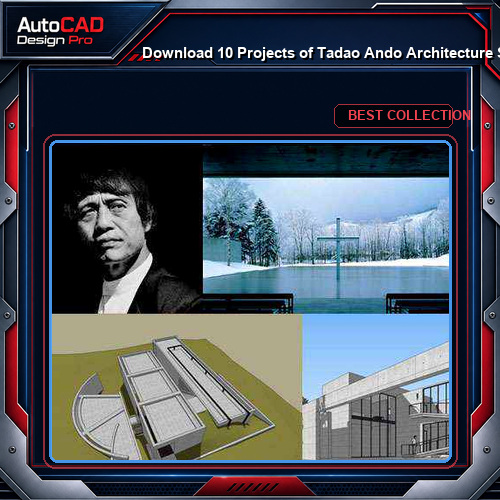 Download 10 Projects of Tadao Ando Architecture Sketchup 3D Models(*.skp file format)