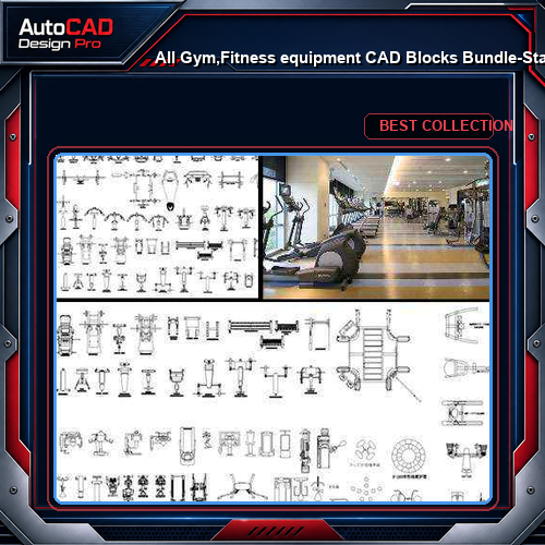 ★【All Gym,Fitness equipment CAD Blocks Bundle-Stadium,Gymnasium, playground, sports hall】@Gem CAD Blocks,Autocad Blocks,Drawings,CAD Details