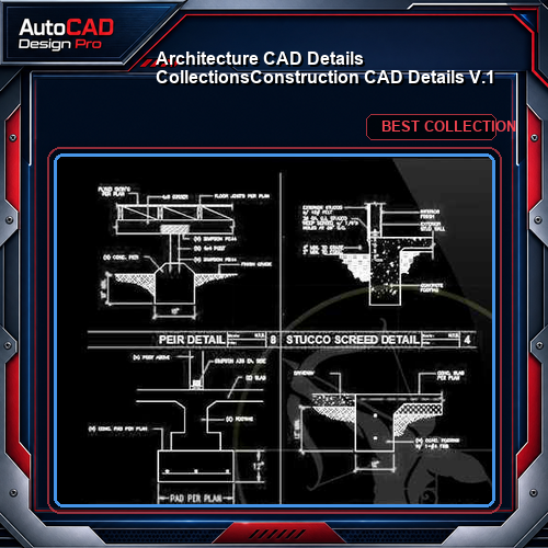 【Architecture CAD Details Collections】Construction CAD Details V.1