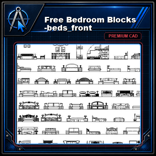 Free Bedroom Blocks -beds_front