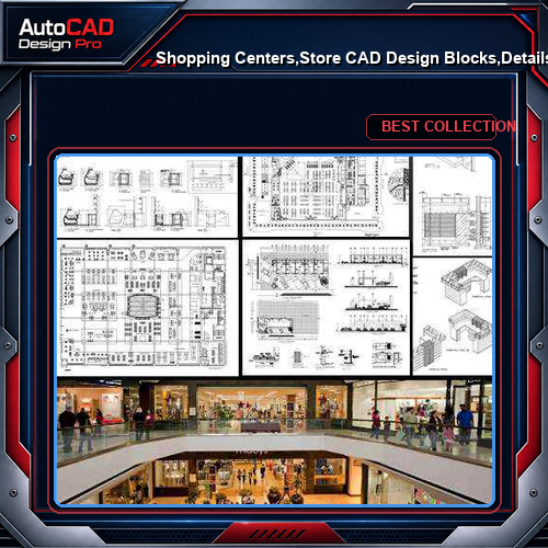 ★【Shopping Centers,Store CAD Design Blocks,Details Bundle】@Shopping centers, department stores, boutiques, clothing stores, women's wear, men's wear, store design-Autocad Blocks,Drawings,CAD Details