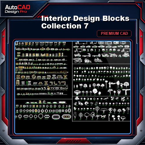 Interior Design Blocks Collection 7