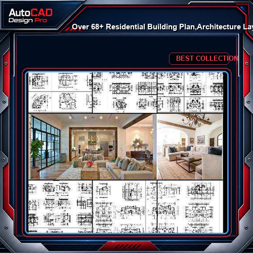 ★【Over 68+ Residential Building Plan,Architecture Layout,Building Plan Design CAD Design,Details Collection】@Autocad Blocks,Drawings,CAD Details,Elevation