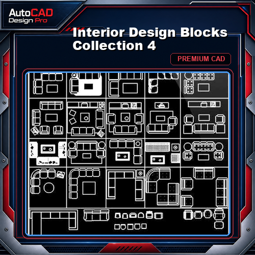 Interior Design Blocks Collection 4