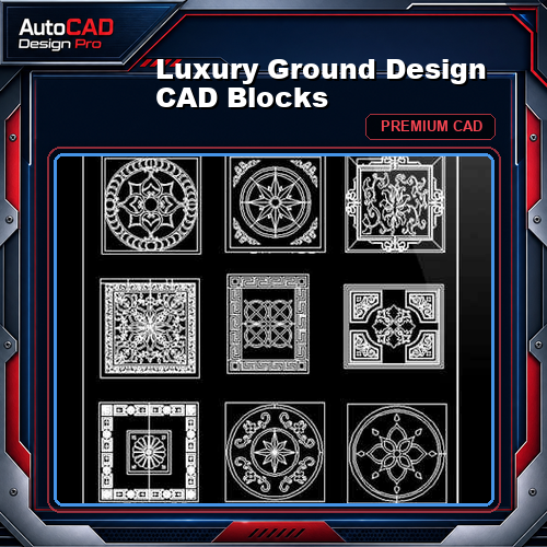 Luxury Ground Design CAD Blocks