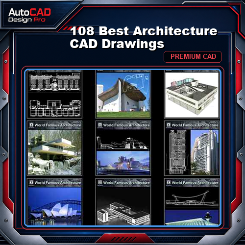 💎【108 Best Architecture CAD Drawings】(Best Collections!!)💎