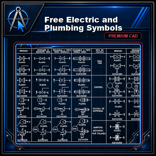 Free Electric and Plumbing Symbols