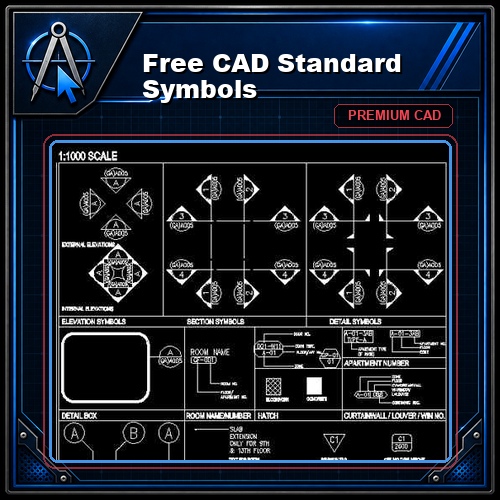 Free CAD Standard Symbols