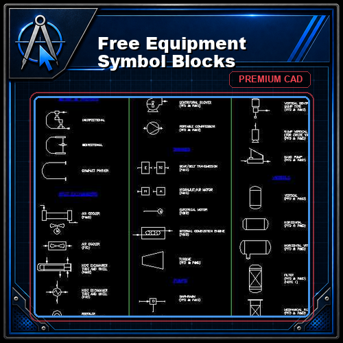 Free Equipment Symbol Blocks
