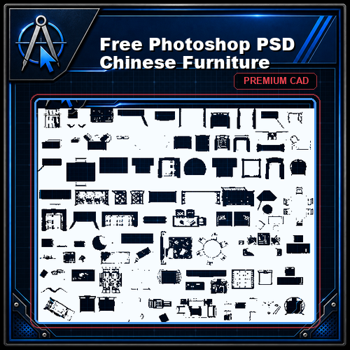 Free Photoshop PSD Chinese Furniture
