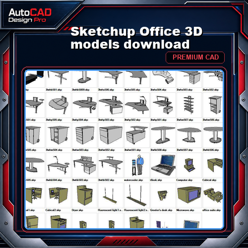 Sketchup Office 3D models download