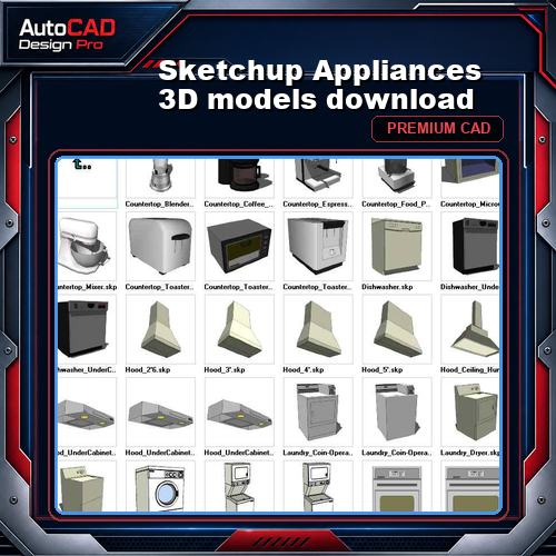 Sketchup Appliances 3D models download