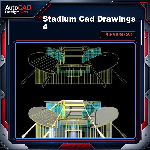 Stadium Cad Drawings 4