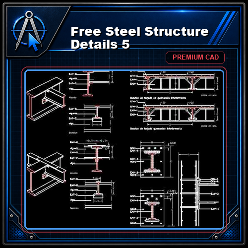 Free Steel Structure Details 5