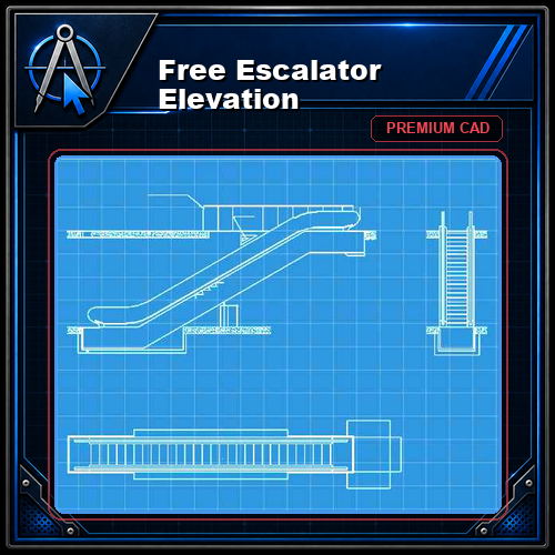 Free Escalator Elevation