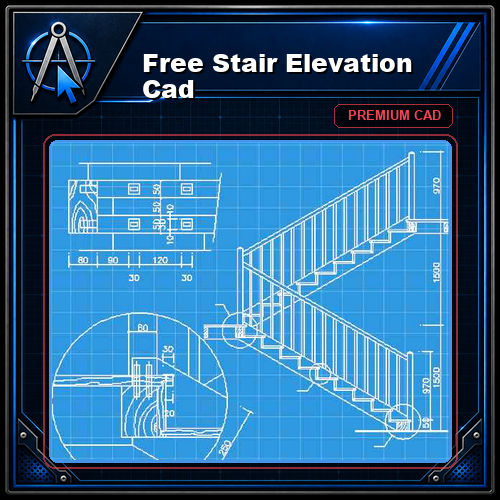 Free Stair Elevation Cad