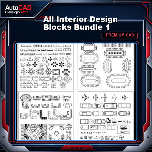 All Interior Design Blocks Bundle 1