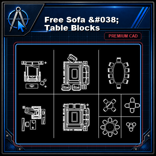 Free Sofa & Table Blocks