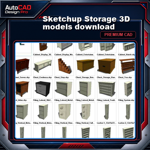 Sketchup Storage 3D models download