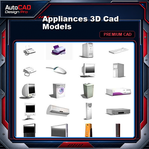 Appliances 3D Cad Models