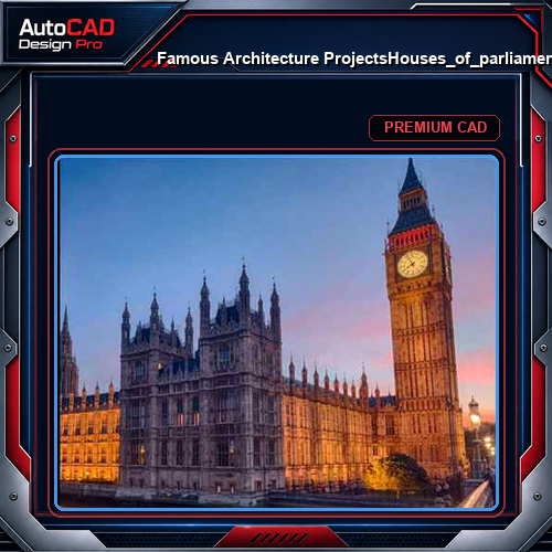 💎【Famous Architecture Projects】Houses_of_parliament Sketchup 3D model