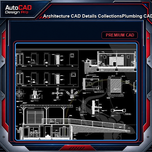【Architecture CAD Details Collections】Plumbing CAD Detail Drawings V.2(Good)
