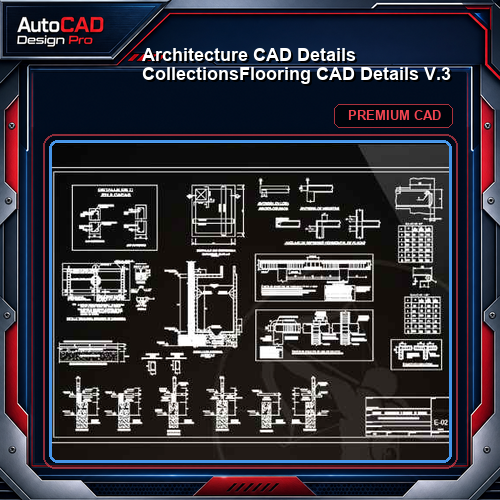 【Architecture CAD Details Collections】Flooring CAD Details V.3