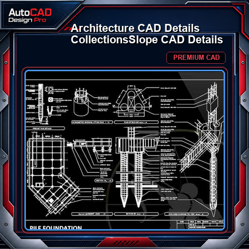 【Architecture CAD Details Collections】Slope CAD Details