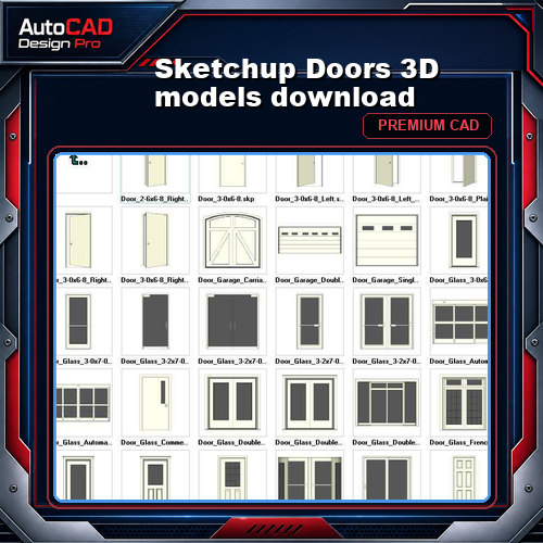 Sketchup Doors 3D models download