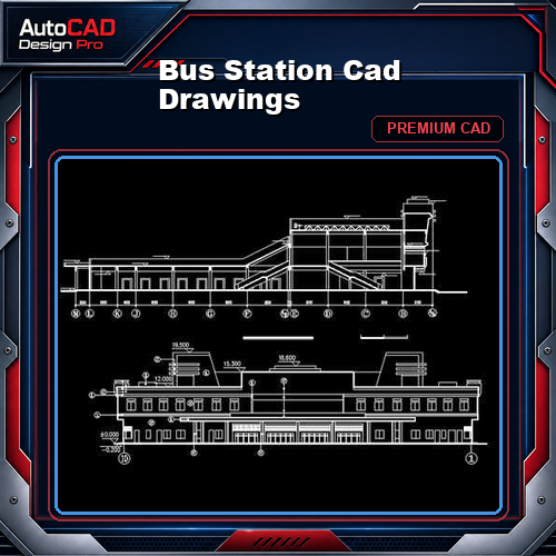 Bus Station Cad Drawings