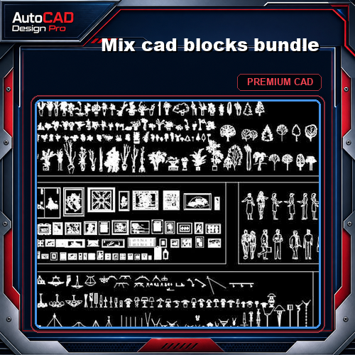 Mix cad blocks bundle